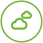 icona nuvole verde